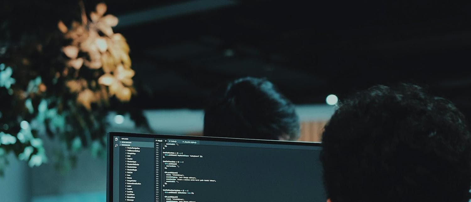 A developer working on the build